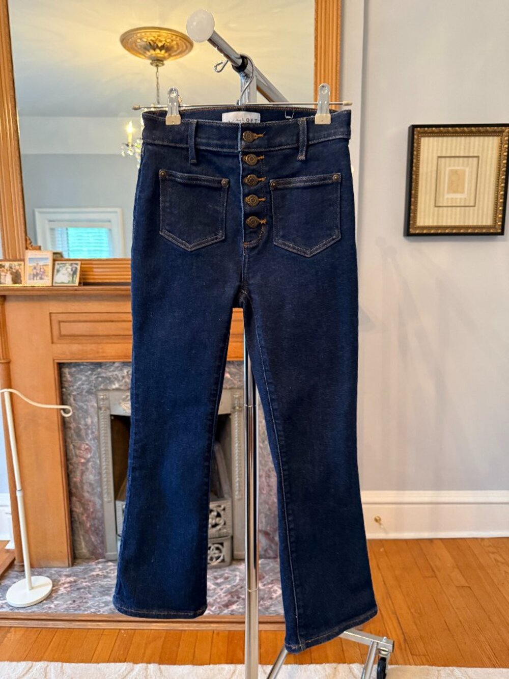 Loft front pocket Capri bootcut Jeans